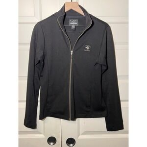 Straight Down Poppy Hills Pebble Beach Golf Embroidered Jacket in Black, Medium